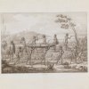 Nouvelle Hollande Port Jackson, ceremonie de L'enterrement des sauvages by Sebastien Leroy d. 1832